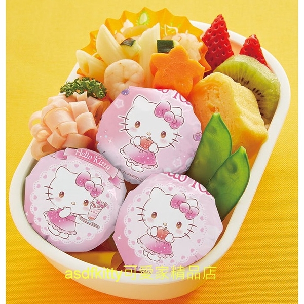 asdfkitty*KITTY粉紅甜點圓球飯糰包裝紙-方便拿取食用-可愛形狀刺激食慾-日本正版商品