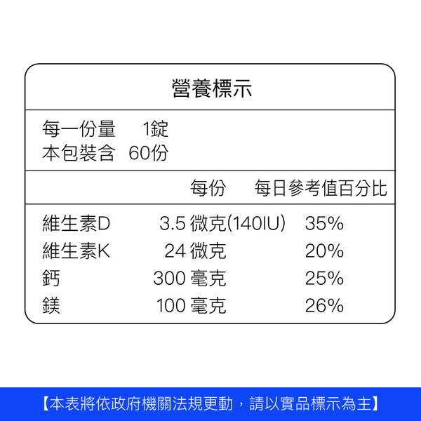 【輸G0295滿額95折】大醫生技 愛爾蘭海藻鈣鎂D錠PLUS 60錠【3+1囤貨組】海洋鎂 維生素D3 維生素K product thumbnail 10