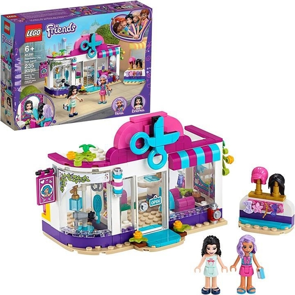 LEGO 樂高 Friends Heartlake City玩美髮沙龍樂趣玩具41391組裝套件（235件）