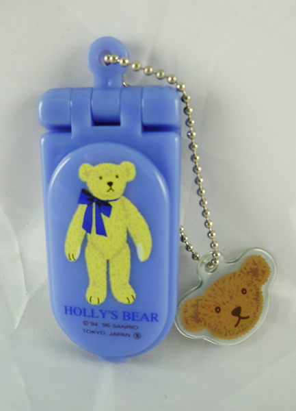 【震撼精品百貨】Holly's Bear 泰迪熊~鏡子附除毛刷『藍紫』
