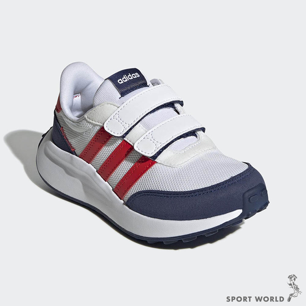 【下殺】Adidas 童鞋 中童 慢跑鞋 休閒鞋 RUN 70s 白藍紅【運動世界】GW0333 product thumbnail 3