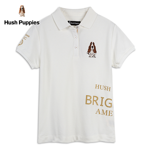 Hush Puppies POLO衫 女裝經典品牌印花刺繡狗POLO衫 product thumbnail 3