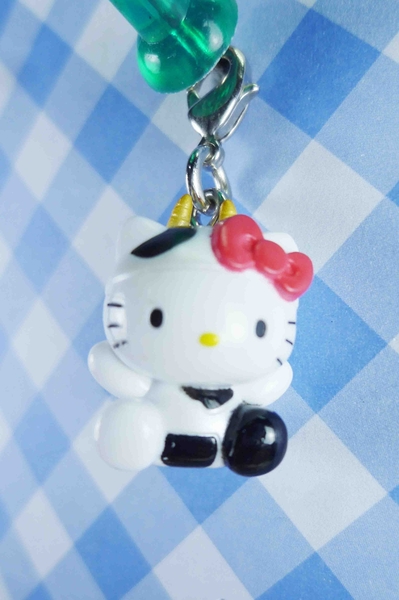 【震撼精品百貨】Hello Kitty 凱蒂貓~KITTY限定版吊飾拉扣-乳牛