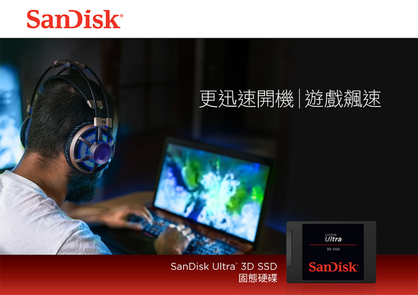 SanDisk Ultra 3D SSD 1TB 2.5吋 固態硬碟 SR560/SW520MB/s SSD product thumbnail 3