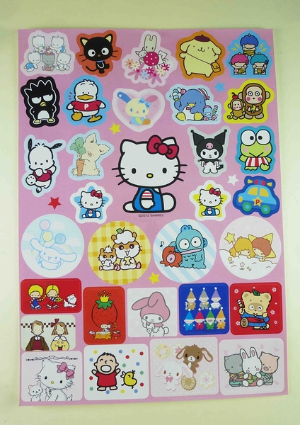 【震撼精品百貨】Hello Kitty 凱蒂貓~貼紙-綜合人物