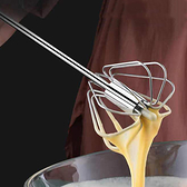 攪拌器 打蛋器 攪拌棒 不鏽鋼 A 按壓式旋轉 奶油打發 半自動不銹鋼打蛋器【X011】生活家精品