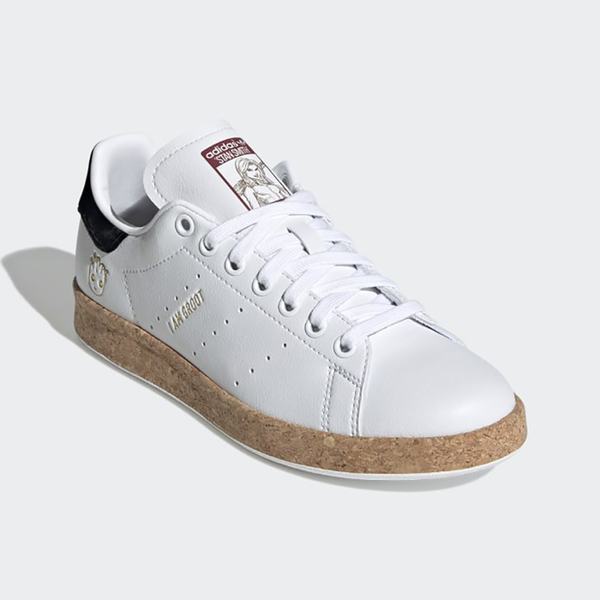 【出清】Adidas Marvel Stan Smith 女休閒鞋 星際異攻隊 格魯特 聯名 軟木塞 白【運動世界】GZ5989 product thumbnail 6