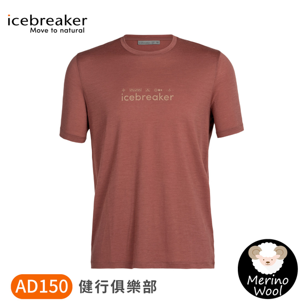 【Icebreaker 男 Tech LiteII短袖上衣(健行俱樂部)AD150《紫羅蘭紅 》】IB0A56CR/排汗衣/短T