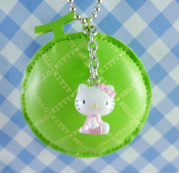 【震撼精品百貨】Hello Kitty 凱蒂貓~KITTY鑰匙圈-造型哈密瓜