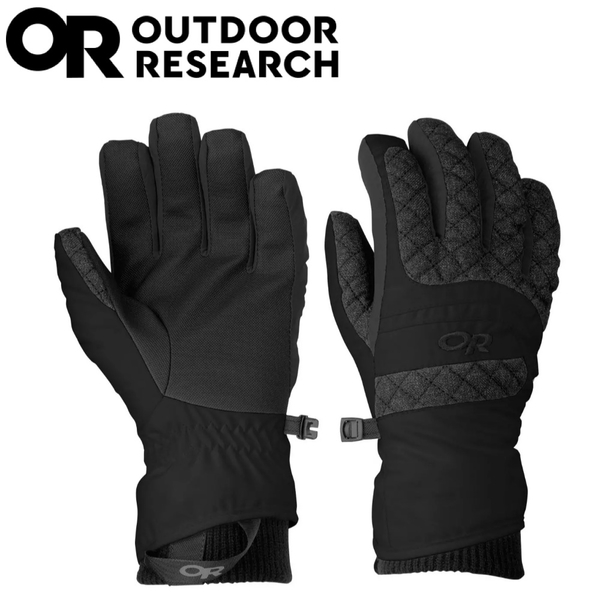 【Outdoor Research 美國 女 RIOT 防風防水手套《黑》】243349/保暖手套