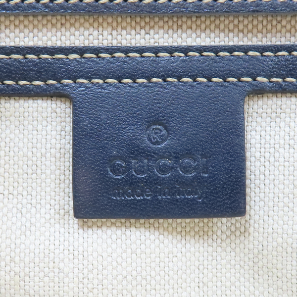 【二手名牌BRAND OFF】GUCCI 古馳 烏木 深藍色 PVC塗層帆布 單肩包 211137/486628 product thumbnail 6