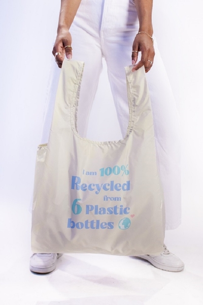 英國Kind Bag-環保收納購物袋-中-永續宣言(白) product thumbnail 9
