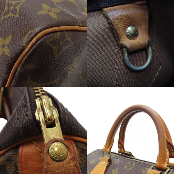 【二手名牌BRAND OFF】LOUIS VUITTON LV 路易威登 棕色 原花 PVC塗層帆布 Speedy 30 手提包 M41526 product thumbnail 9