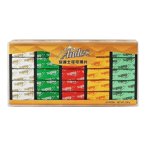 美國 安迪士Andes 可可薄片造型禮盒(236g)【小三美日】