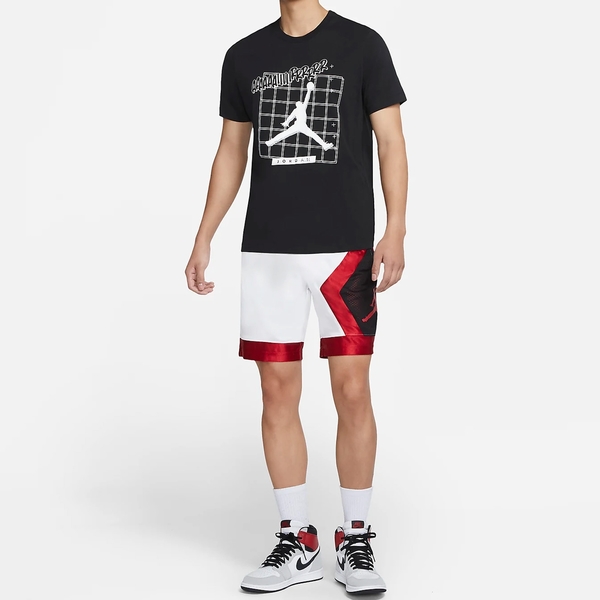 NIKE Jordan 男裝 短袖 純棉 輕盈 柔軟 休閒 跳跳人 格子 印花 黑【運動世界】CT3707-010 product thumbnail 2