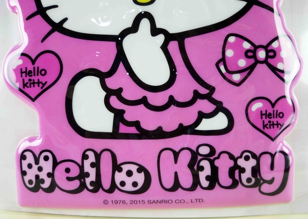 【震撼精品百貨】Hello Kitty 凱蒂貓~KITTY立體海綿貼紙-粉蝴蝶結 product thumbnail 4