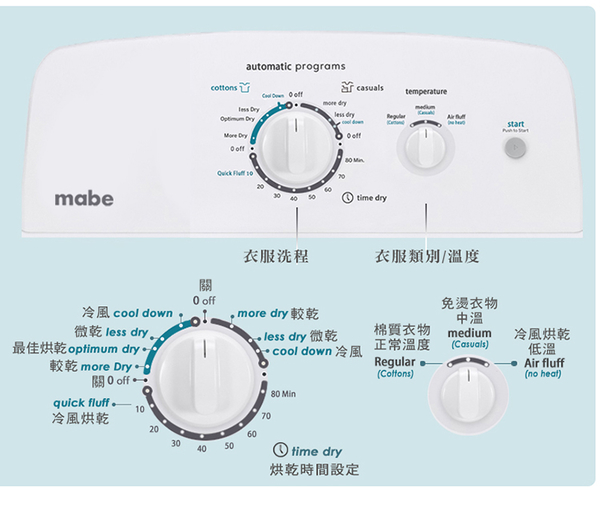 Mabe美寶18公斤瓦斯型直立式烘衣機/乾衣機 SMG26N5MNBAB~含基本安裝+舊機回收 product thumbnail 4