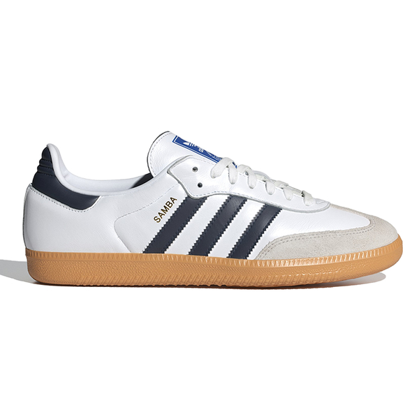 Adidas Samba OG 男鞋 女鞋 休閒鞋 皮革 焦糖底 德訓鞋 白藍【運動世界】IF3814 product thumbnail 2