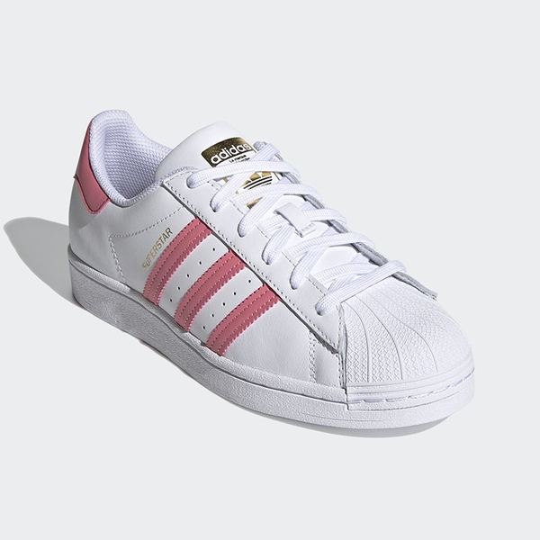 Adidas Superstar 女鞋 休閒 貝殼頭 皮革 金標 後跟拚色三葉草 白【運動世界】FX5964 product thumbnail 3