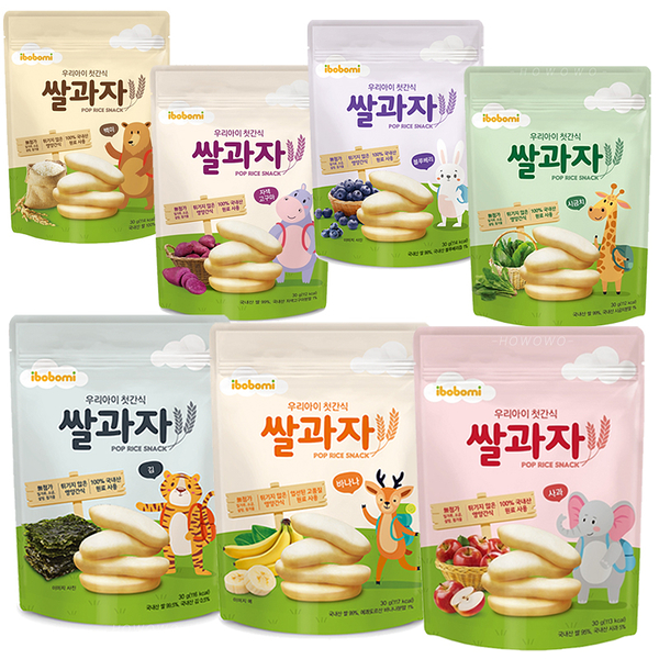 韓國 ibobomi 米餅 30g 片狀 低鈉 大米餅 0027 副食品
