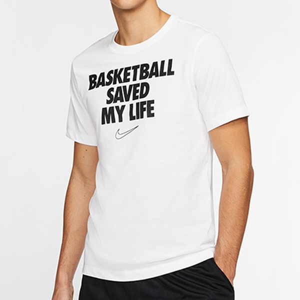 【現貨】Nike Dri-FIT My Life 男裝 短袖 上衣 籃球 休閒 棉質 白【運動世界】CD1132-100