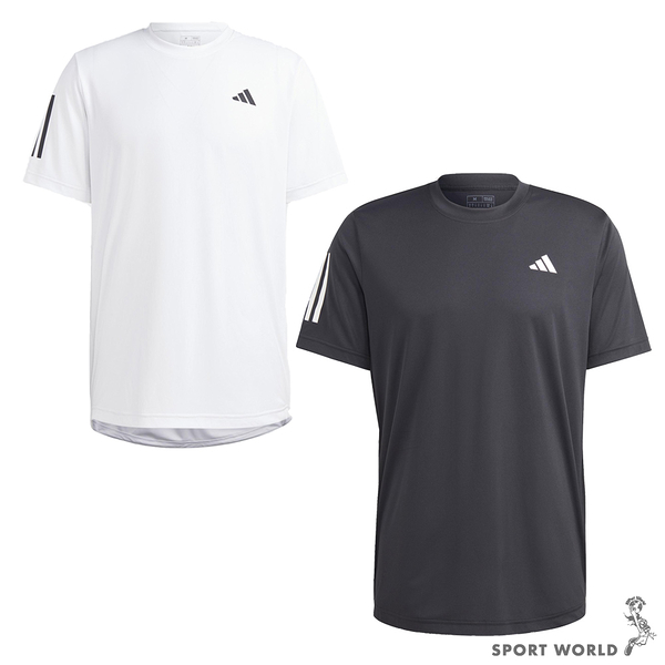 Adidas 男短袖上衣 排汗 白/黑【運動世界】HS3261/HS3262