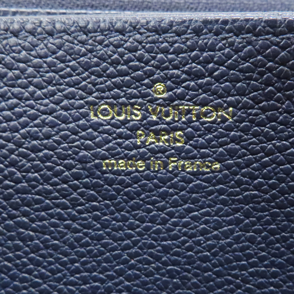 【二手名牌BRAND OFF】LOUIS VUITTON LV 路易威登 藍色 牛皮壓紋 拉鏈長夾 M62121 product thumbnail 7