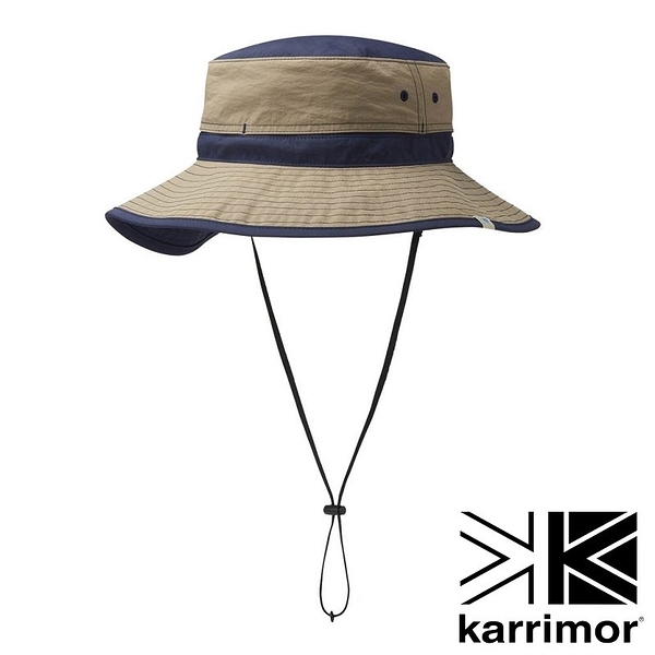 【karrimor】Ventilation classic ST 透氣圓盤帽『深米黃/海軍藍』100773 戶外 休閒 運動 露營