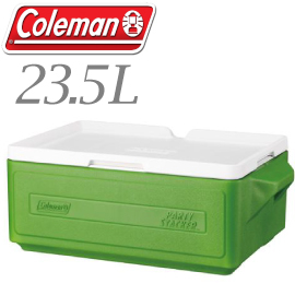 【Coleman 美國 23.5L 置物型冰桶 綠】行動冰箱/保冷冰箱/拉桿式行動冰箱CM-1327JM000