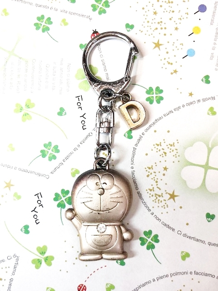 【震撼精品百貨】Doraemon_哆啦A夢~Doraemon鑰匙鎖圈-英文字母D#10723