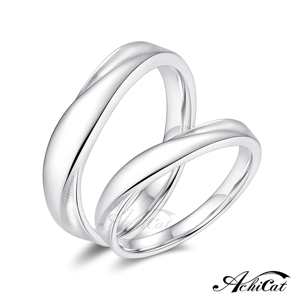 AchiCat 情侶戒指 925純銀戒指 結婚對戒推薦款動人故事 單個價格 AS8032