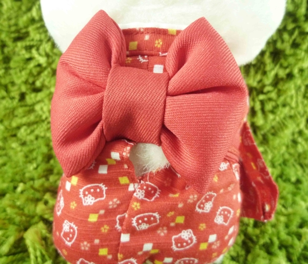 【震撼精品百貨】Hello Kitty 凱蒂貓~KITTY絨毛娃娃-和風服飾-紅色 product thumbnail 10