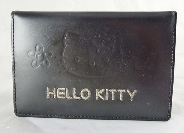 【震撼精品百貨】Hello Kitty 凱蒂貓~高級名片夾 黑/粉【共2款】