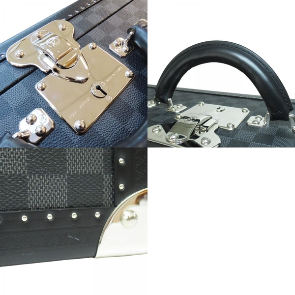 【二手名牌BRAND OFF】LOUIS VUITTON 路易威登 灰色 棋盤格 PVC塗層帆布 手提行李箱 MZ09629 product thumbnail 10