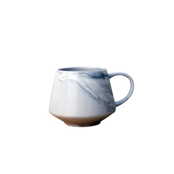 【堯峰陶瓷】歐風唯美 質感大理石紋飛碟杯 買一送一 陶瓷咖啡杯 | 茶杯水杯 | 情侶親子對杯