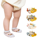 童襪 嬰兒襪 5雙入-春夏韓版冰絲兒童船襪 襪子-JoyBaby