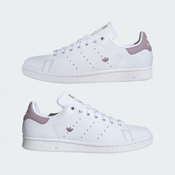 adidas STAN SMITH W 白紫 女鞋 休閒鞋 三葉草 運動 IE0458