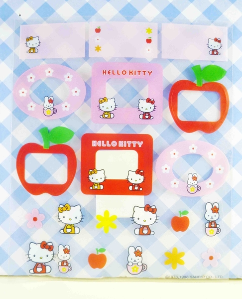 【震撼精品百貨】Hello Kitty 凱蒂貓~KITTY貼紙-手機貼紙-蘋果花