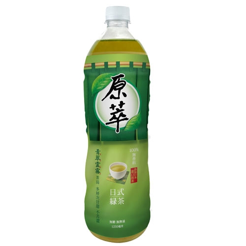 原萃 日式綠茶 無糖 1250ml (12入)/箱【康鄰超市】 product thumbnail 2