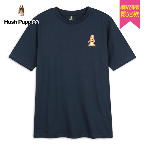 Hush Puppies T恤 男裝經典印花復刻狗短袖T恤 product thumbnail 3