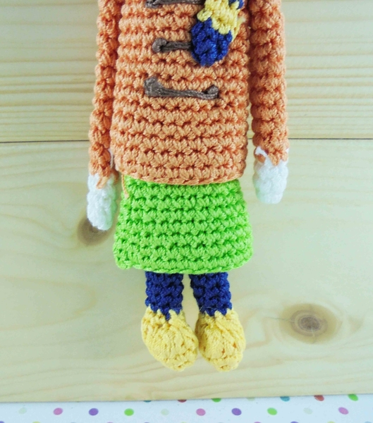 【震撼精品百貨】日本玩偶吊飾~針織材質-雞圖案-白橘色 product thumbnail 4