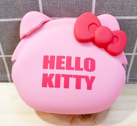 【震撼精品百貨】Hello Kitty_凱蒂貓-三麗鷗 Hello Kitty日本SANRIO三麗鷗KITTY日本矽膠造型零錢包-粉*77092