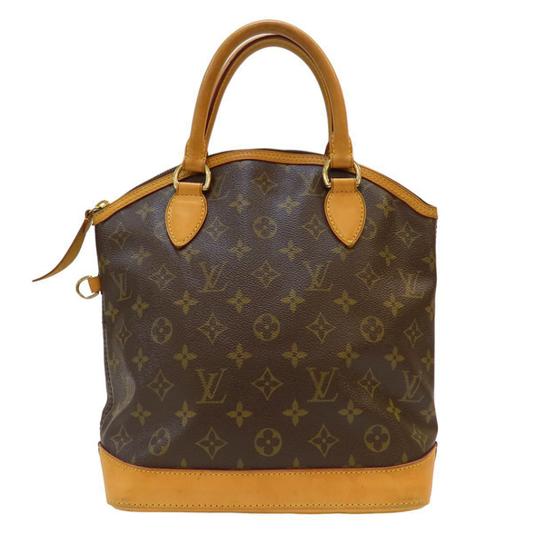 【二手名牌BRAND OFF】LOUIS VUITTON LV 路易威登 棕色 原花 塗層帆布 Lockit Vertical 手提包 M40103