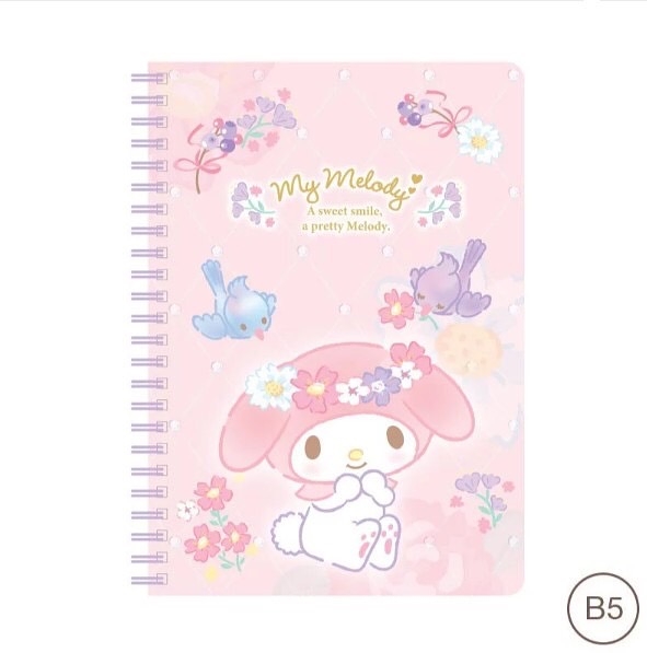 【震撼精品百貨】My Melody_美樂蒂~日本SANRIO三麗鷗 美樂蒂B5線圈筆記本*24819