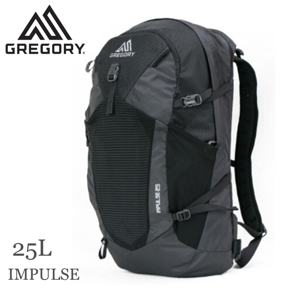 【GREGORY 美國 IMPULSE 25 多功能電腦背包《黑》25L】116207/登山背包/雙肩包/公事包/旅行/自行車