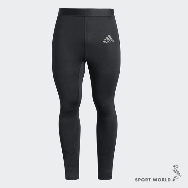 Adidas TECHFIT 男 緊身褲 長褲 慢跑 訓練 吸濕排汗 黑 H38284