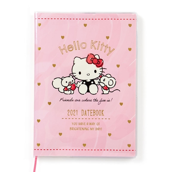 【震撼精品百貨】2021年曆~ Sanrio KITTY 2021年~記事手帳/年曆/行事曆/日誌/桌曆*46519