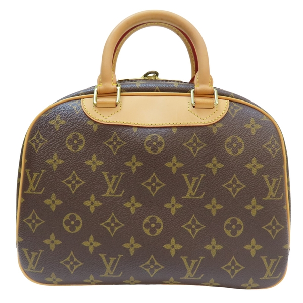 【限定張小姐購買】LOUIS VUITTON LV 路易威登 棕色 原花帆布 Trouville 小珍包 手提包 (缺鑰匙) product thumbnail 2