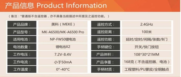 Meike 美科 SONY MK-A6500 PRO 電池手把 垂直手把 含無線遙控器 For sony a6500【保固1年】