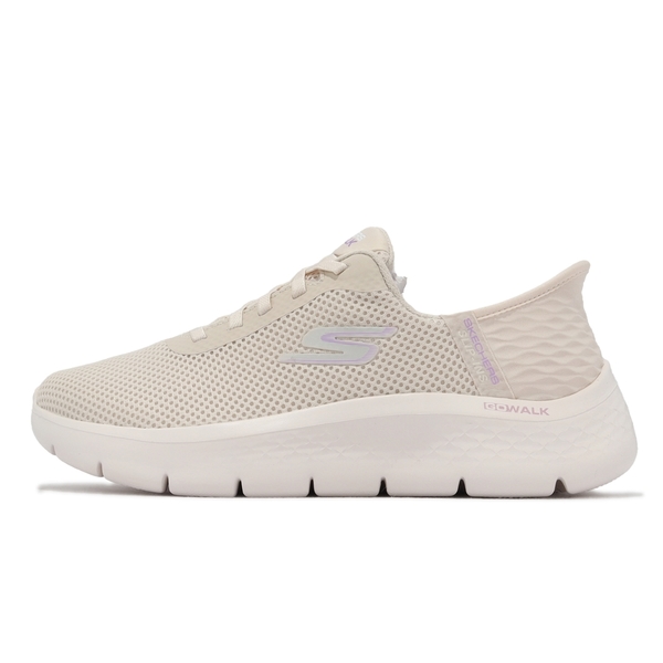 Skechers Go Walk Flex-Grand 寬楦懶人 女套入式健走鞋 米白 瞬穿科技 KAORACER 124975WOFWT product thumbnail 7